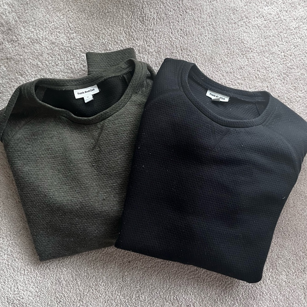 Bundle - two Frank & Oak pullover sweaters